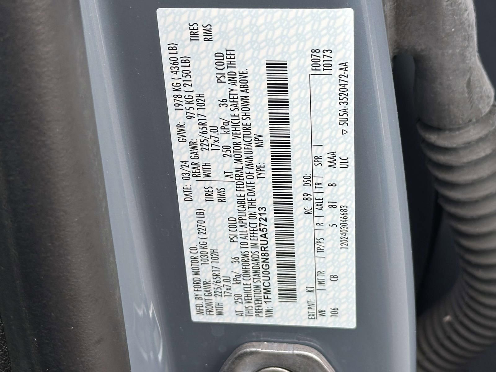 Used 2024 Ford Escape Active w/ Tech Pack #1 FWD image 28