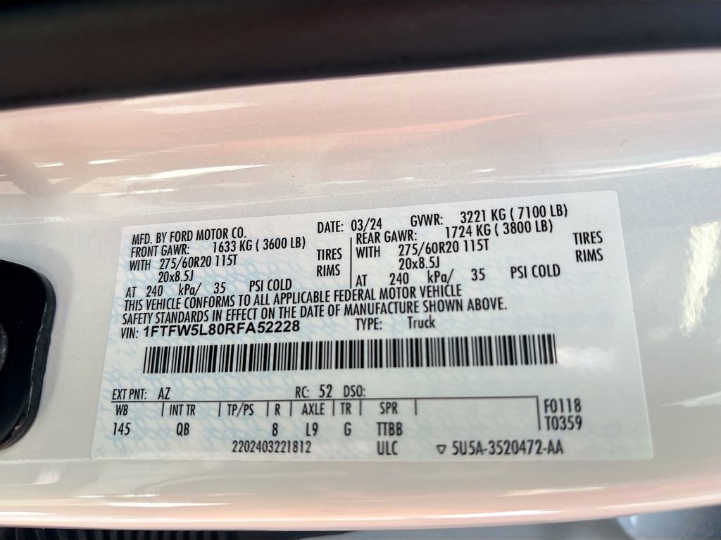 Used 2024 Ford F150 Lariat w/ Equipment Group 502A High image 34