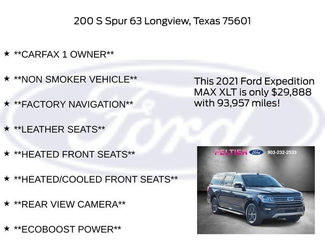Certified 2021 Ford Expedition Max XLT image 25