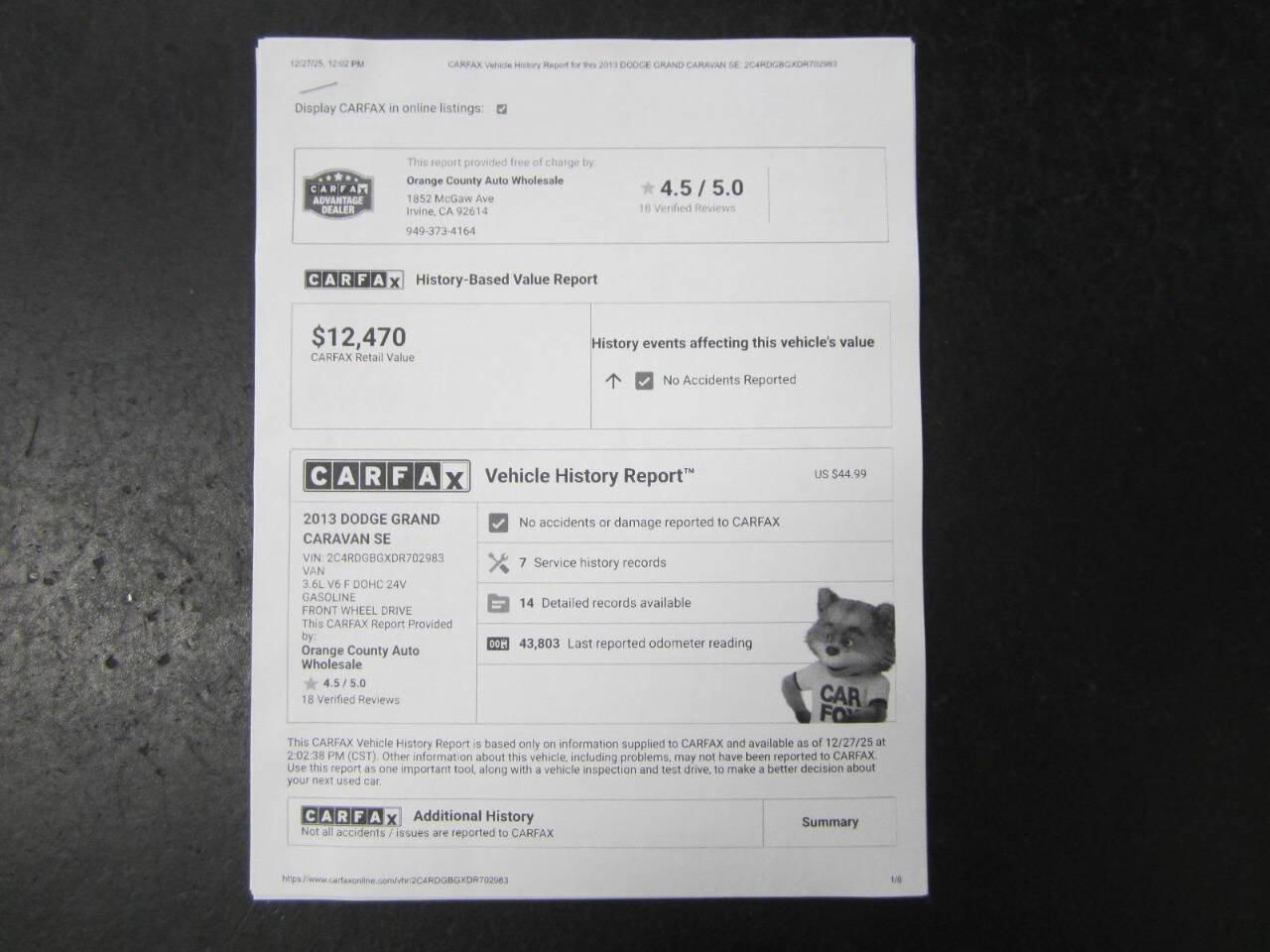 Used 2013 Dodge Grand Caravan SE image 38