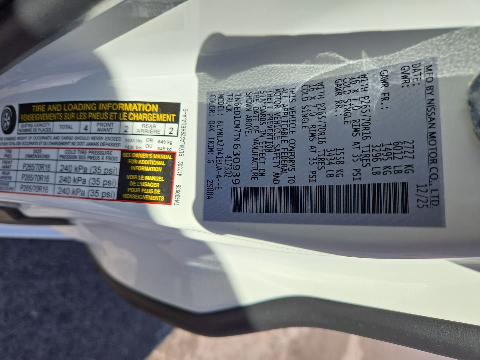 New 2026 Nissan Frontier S AWD/4WD image 39