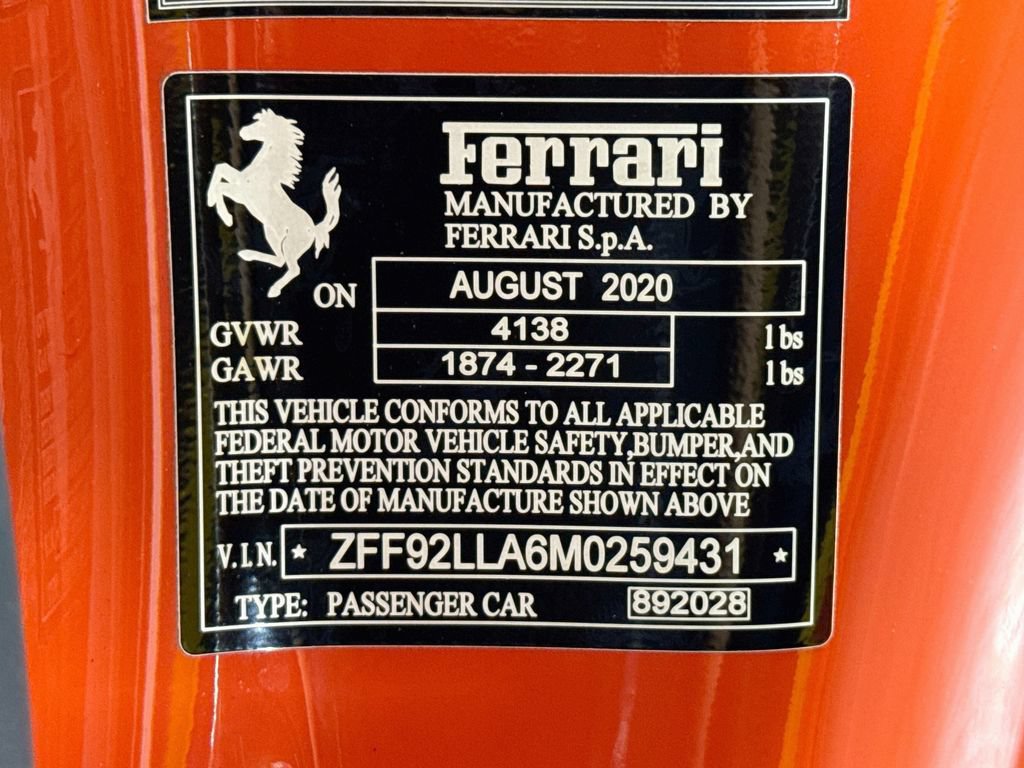 Used 2021 Ferrari F8 Tributo RWD image 31