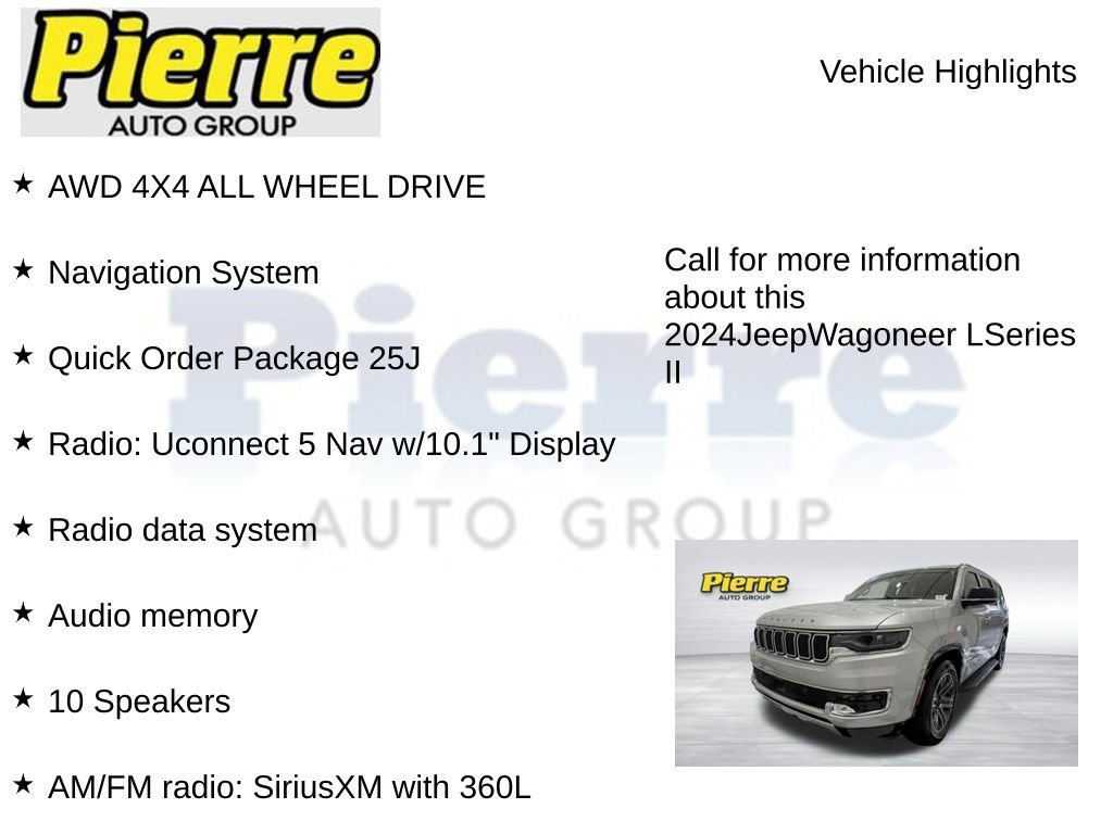 Used 2024 Jeep Wagoneer L Series II w/ Flexible Seating Group AWD/4WD image 7