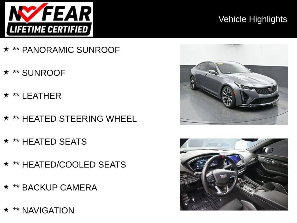 Used 2022 Cadillac CT5 V Blackwing w/ Parking Package RWD video 2