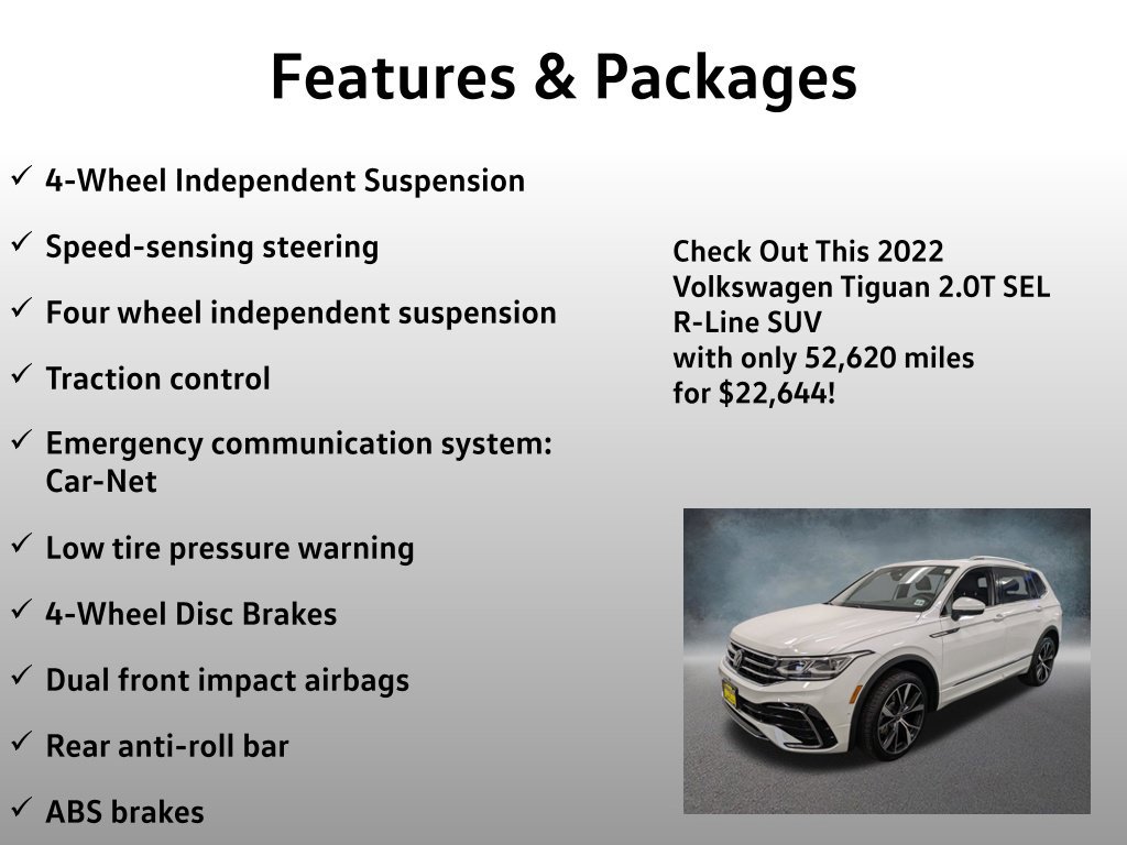 Used 2022 Volkswagen Tiguan SEL R-Line AWD/4WD image 13