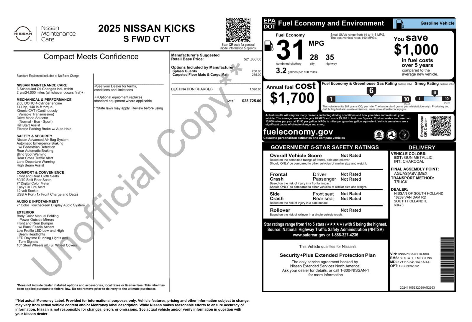 Used 2025 Nissan Kicks S FWD image 45