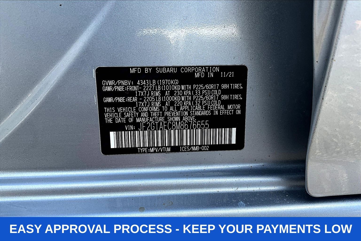 Used 2021 Subaru Crosstrek 2.0i Premium w/ Moonroof Package image 22