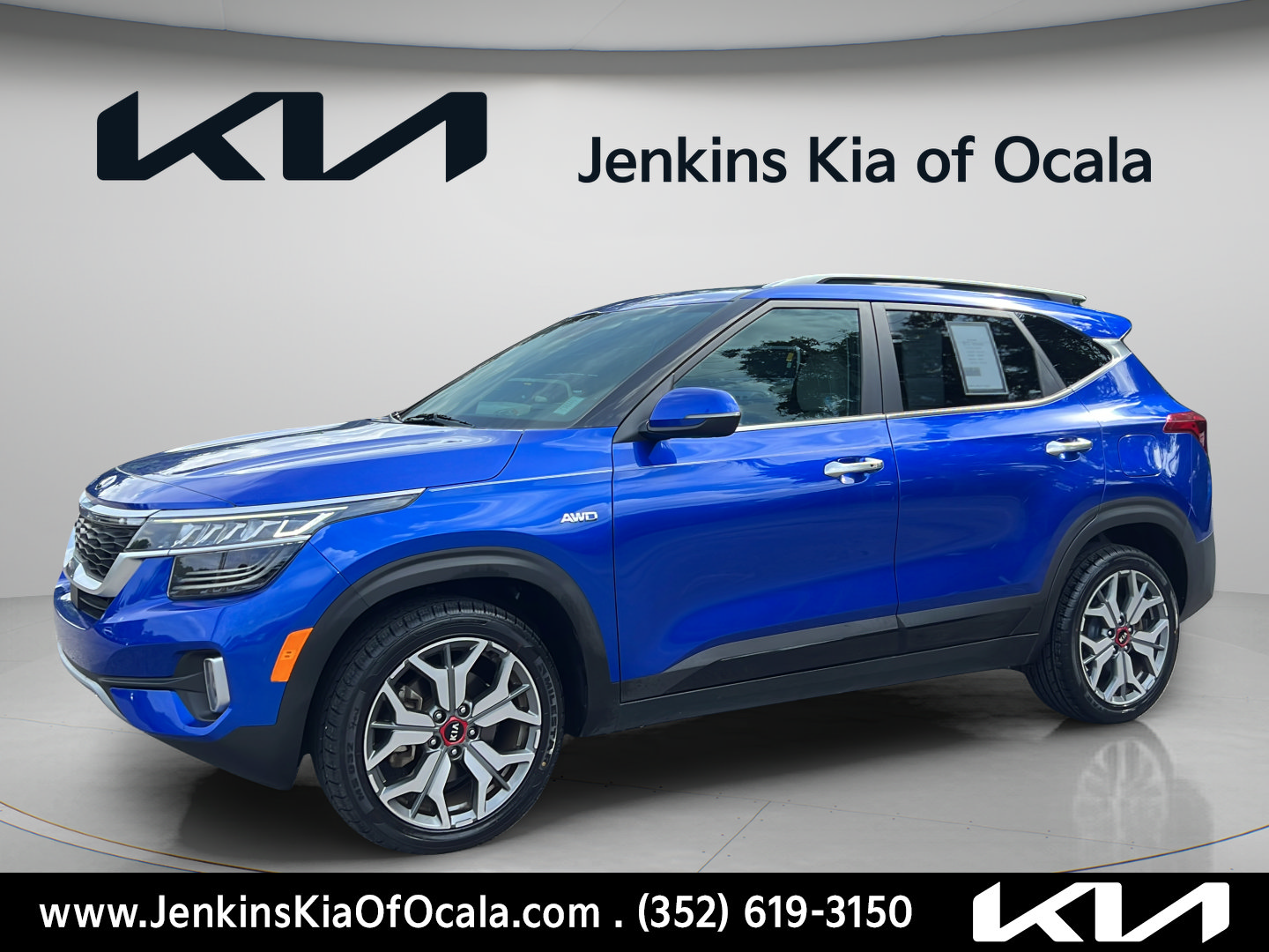 Certified 2021 Kia Seltos SX w/ SX Sunroof Package AWD/4WD image 7