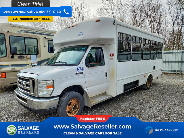 Used 2017 Ford E-450 and Econoline 450 Super Duty w/ Shuttle Bus Prep Package RWD image 3