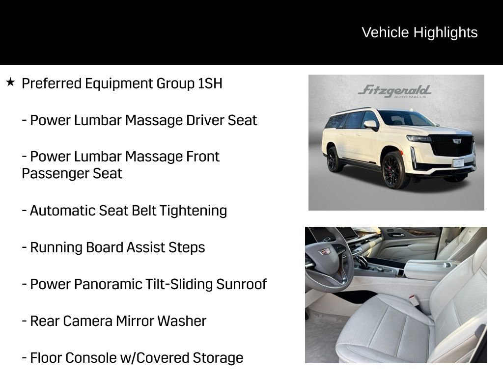 Certified 2024 Cadillac Escalade ESV Sport Platinum w/ LPO, ONYX Package AWD/4WD image 9