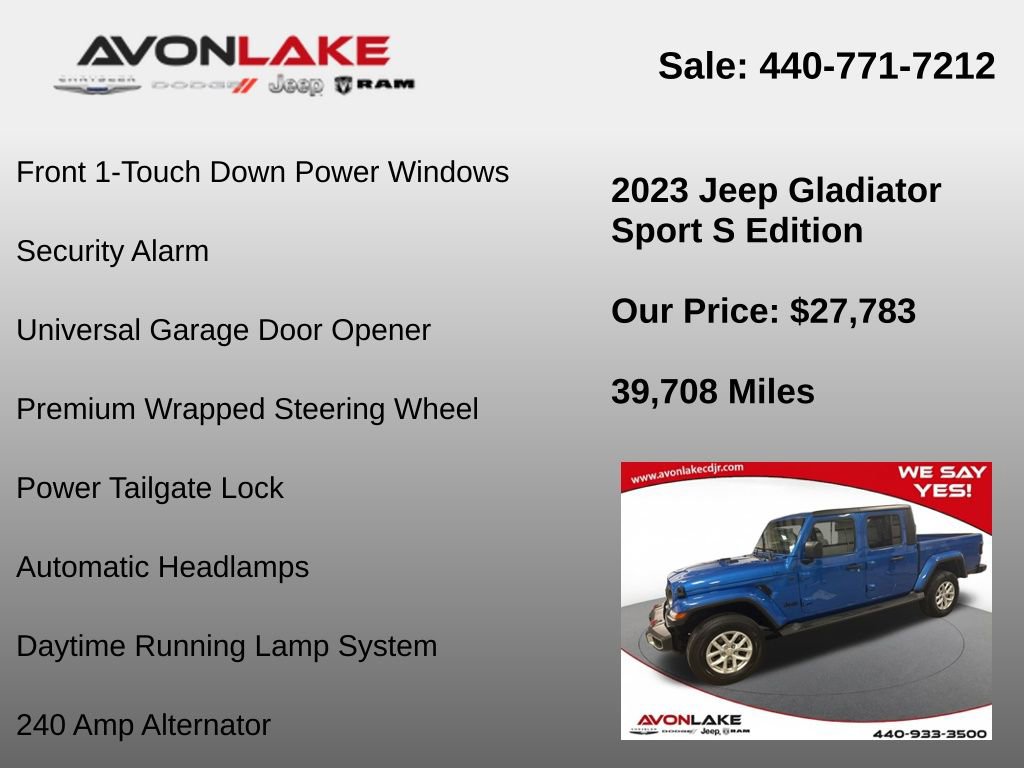 Used 2023 Jeep Gladiator Sport image 30