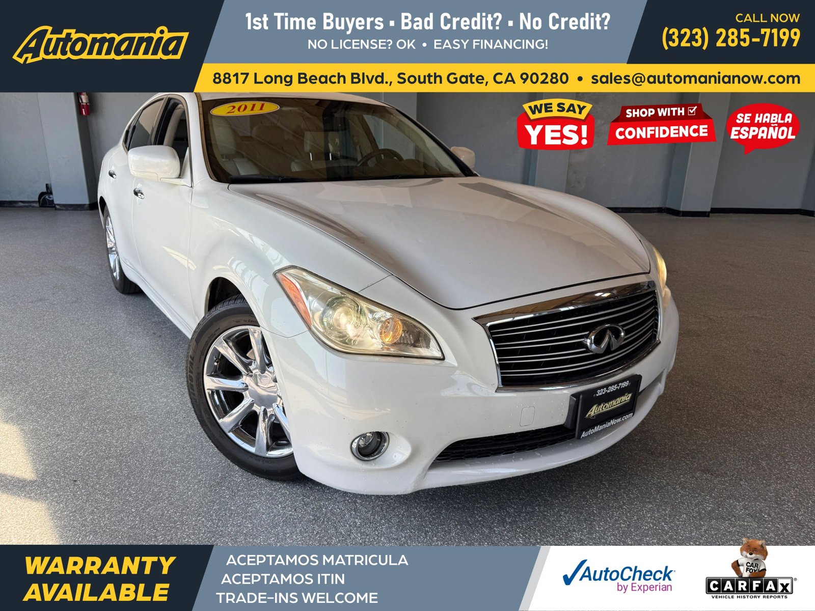 Used 2011 INFINITI M37 w/ Deluxe Touring Pkg RWD image 1