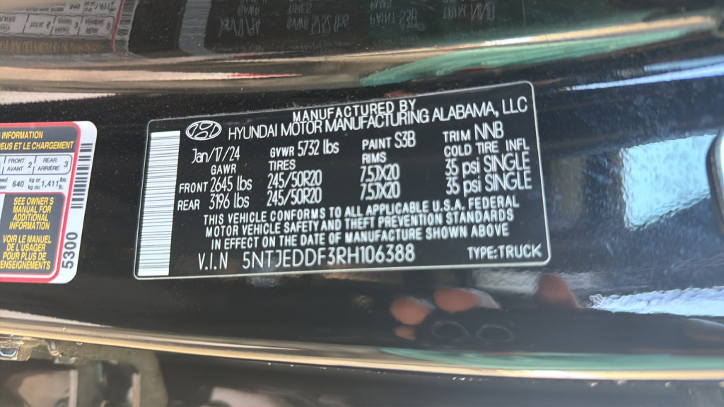 Used 2024 Hyundai Santa Cruz Limited AWD/4WD image 10
