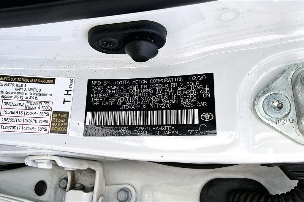 Used 2020 Toyota Prius LE FWD image 9