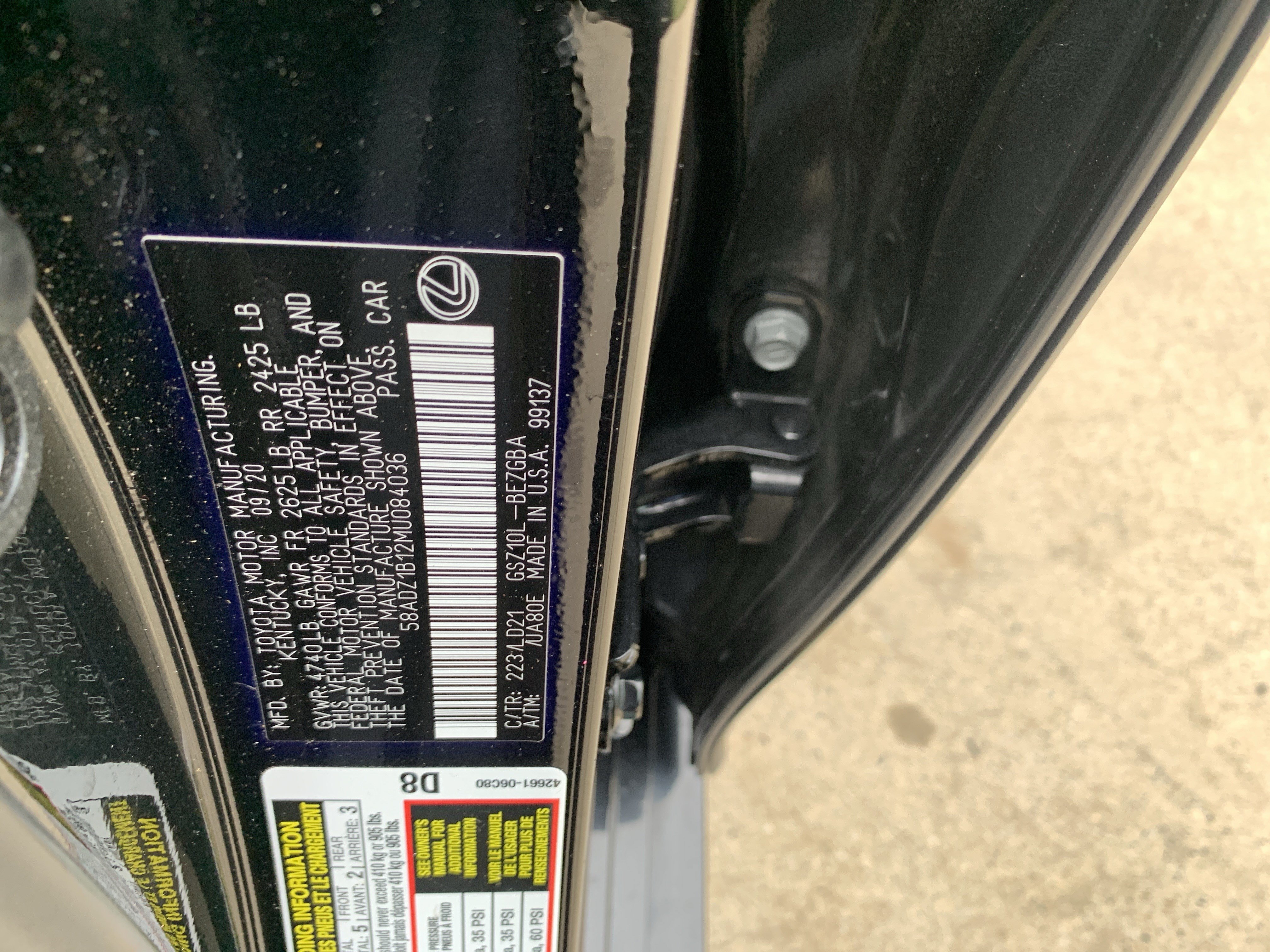 Certified 2021 Lexus ES 350 w/ Premium Package FWD image 36