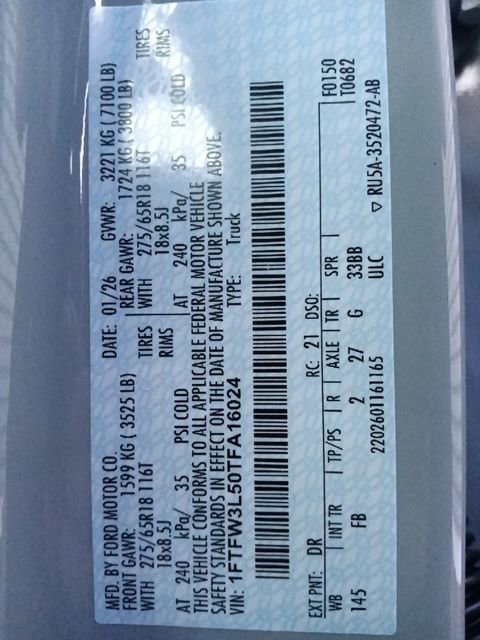 New 2026 Ford F150 XLT w/ Equipment Group 302A MID image 41