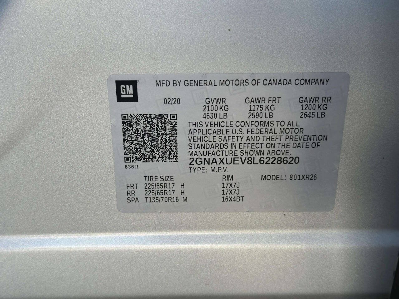 Used 2020 Chevrolet Equinox LT AWD/4WD image 26