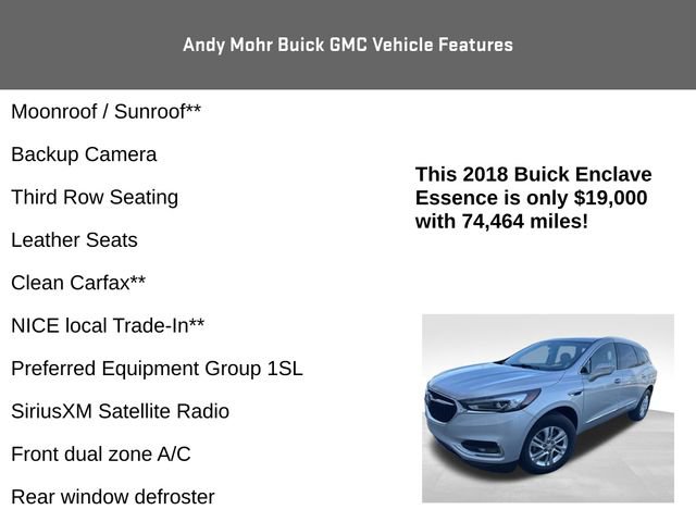 Used 2018 Buick Enclave Essence image 4