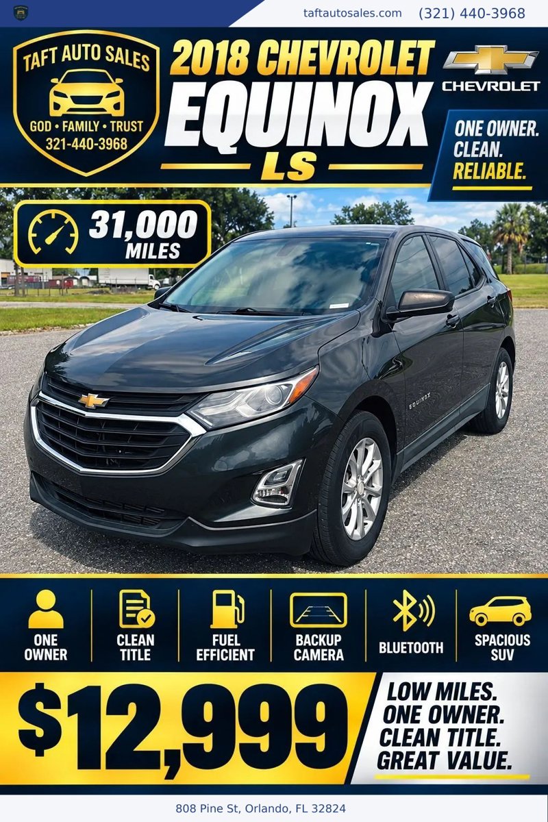 Used 2018 Chevrolet Equinox LS FWD image 1