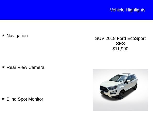 Used 2018 Ford EcoSport SES AWD/4WD image 2