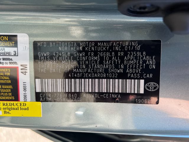 Used 2010 Toyota Camry LE FWD image 17