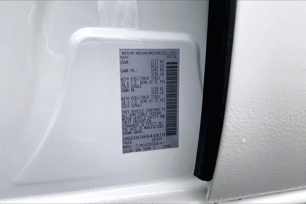 Used 2024 Nissan Frontier S w/ Technology Package image 31