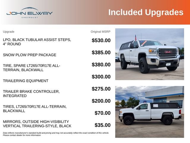 Used 2017 GMC Sierra 2500 4x4 Regular Cab w/ Snow Plow Prep Package image 6