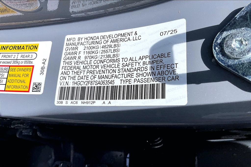 Certified 2025 Honda Accord Touring image 14