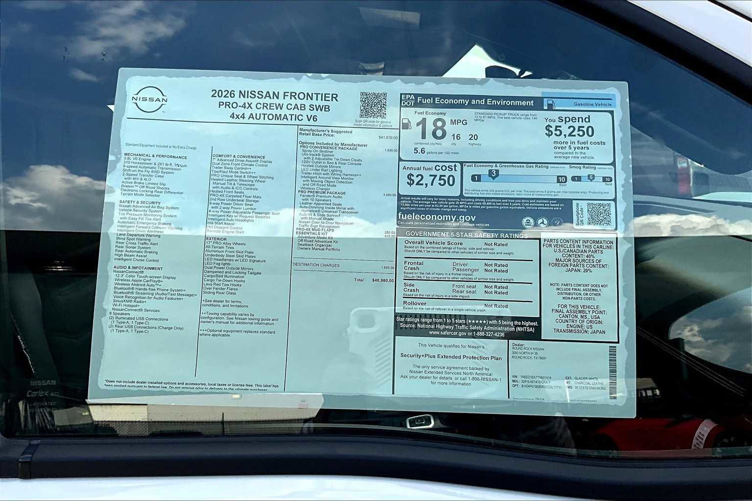 New 2026 Nissan Frontier PRO-4X image 19