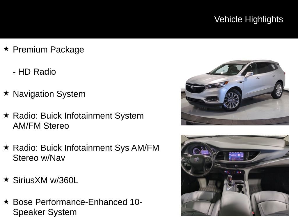 Used 2021 Buick Enclave Premium w/ Surround and Sites Package image 19