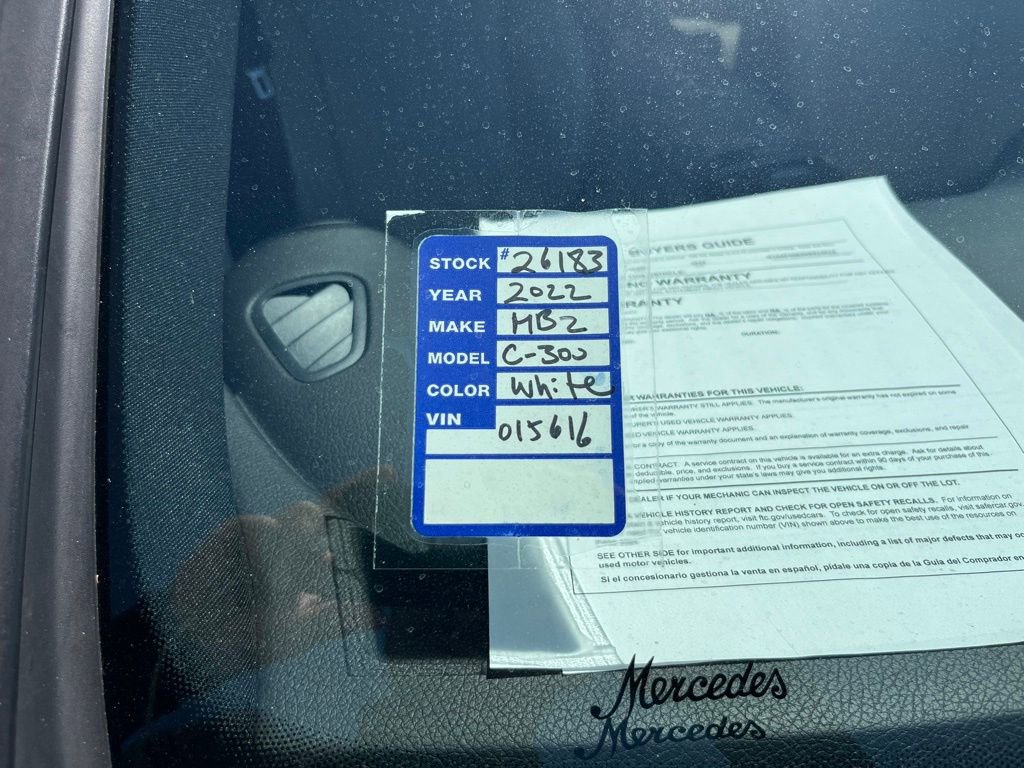 Used 2022 Mercedes-Benz C 300 Sedan w/ Exclusive Trim Package image 33