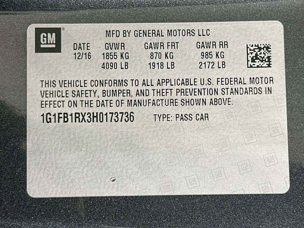 Used 2017 Chevrolet Camaro LT RWD image 33