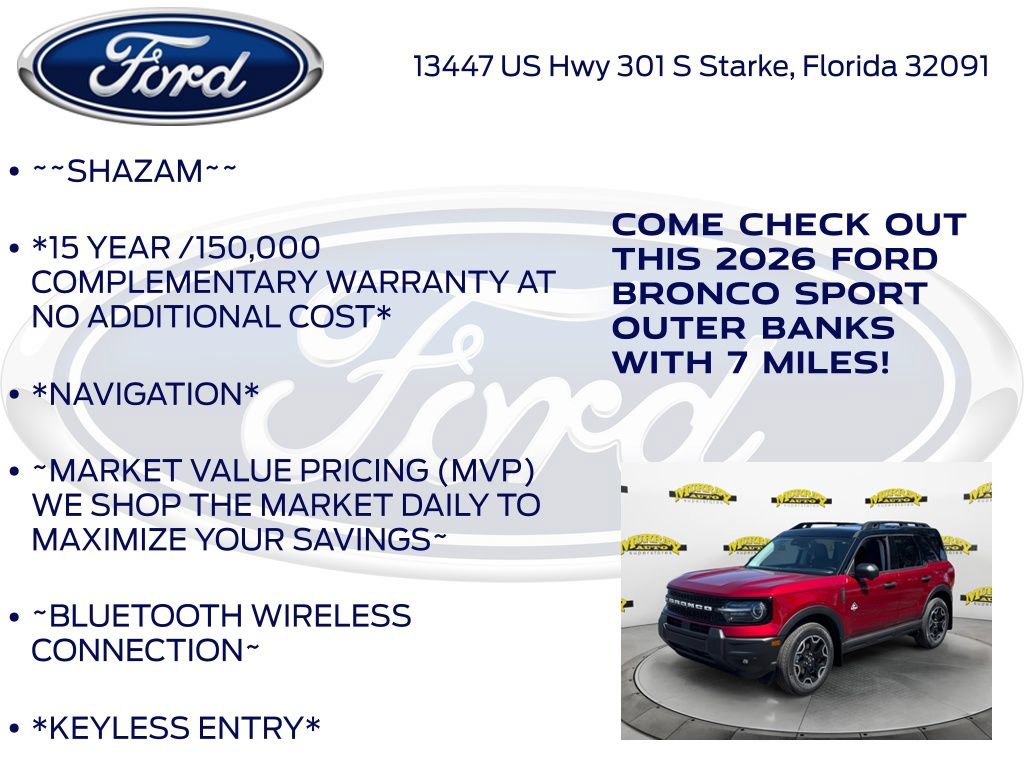 New 2026 Ford Bronco Sport Outer Banks w/ Outer Banks Tech Package+ image 5