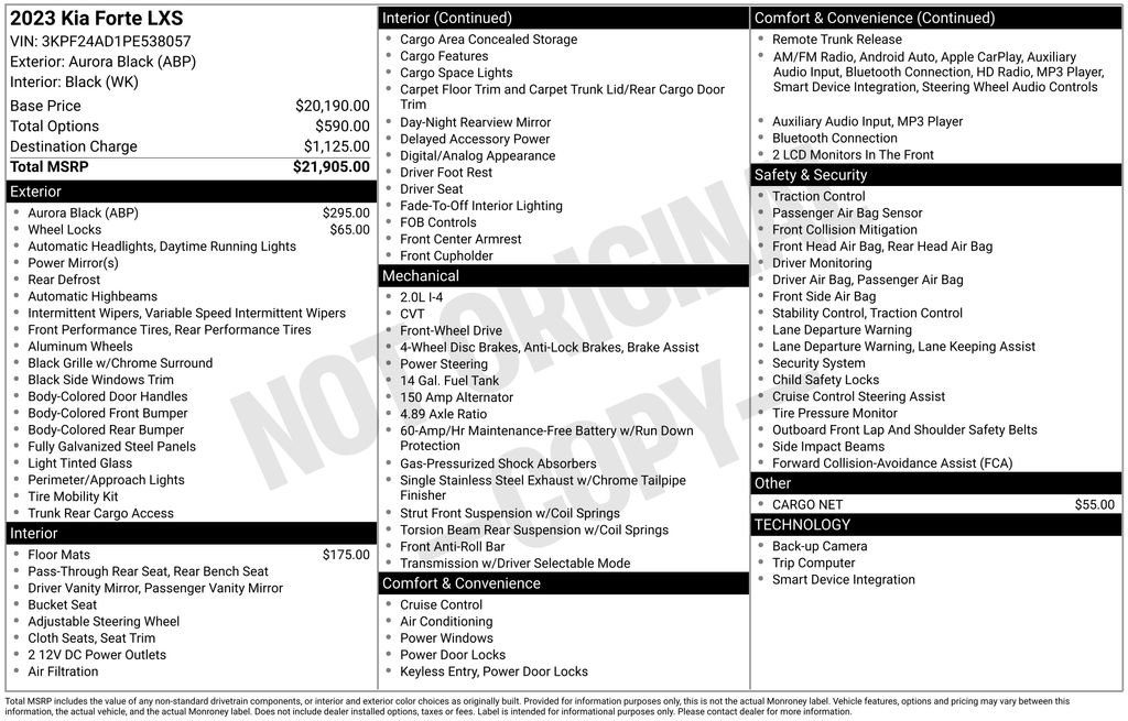Used 2023 Kia Forte LXS image 9