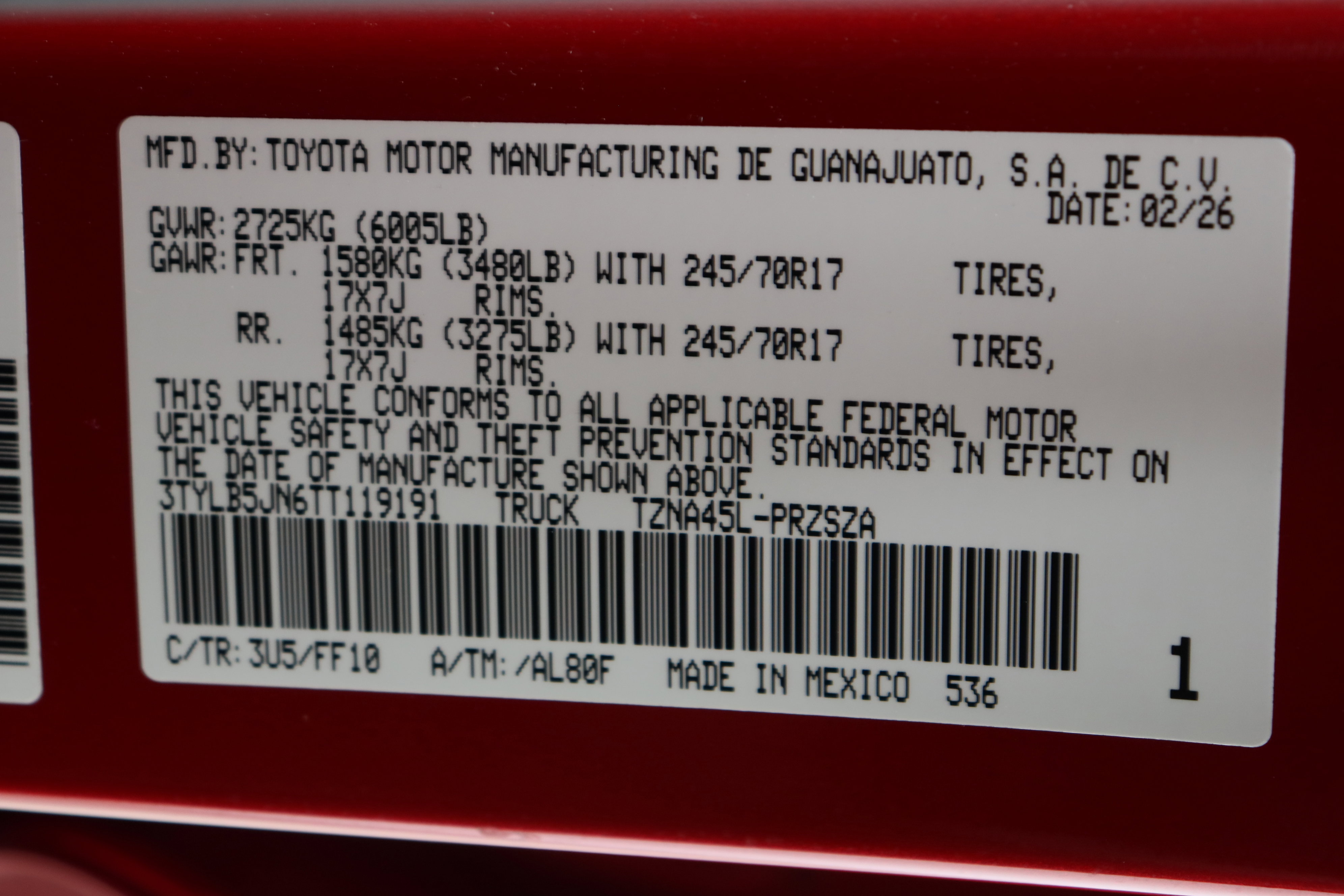 Certified 2026 Toyota Tacoma SR5 AWD/4WD image 40