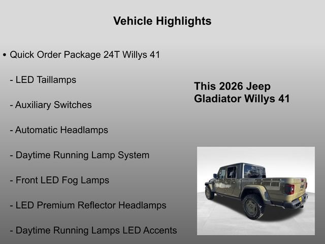 New 2026 Jeep Gladiator Willys AWD/4WD image 34