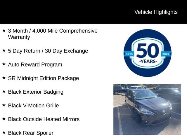 Used 2018 Nissan Sentra SR w/ SR Midnight Edition Package FWD image 5