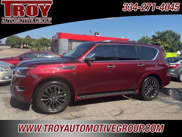 Used 2021 Nissan Armada Platinum w/ Captain's Chairs Package RWD image 2