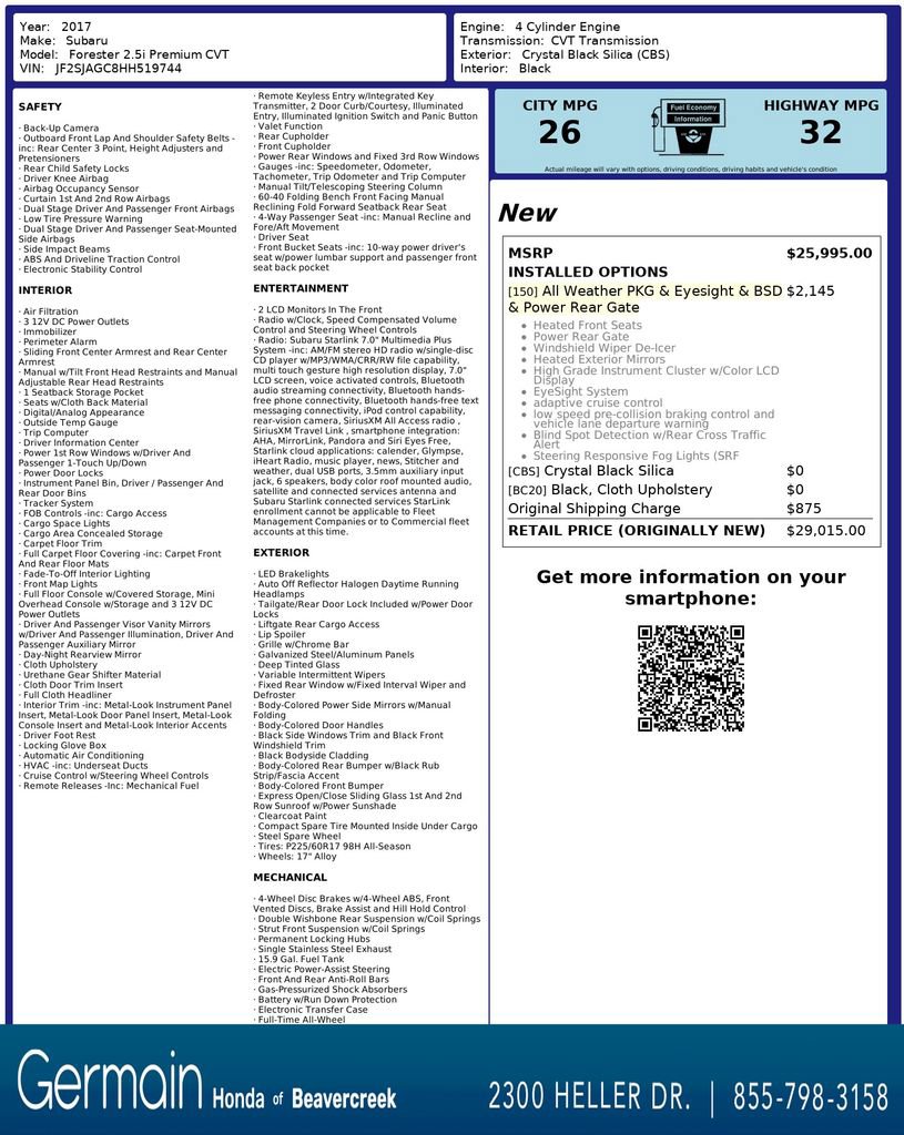 Certified 2025 Honda HR-V LX image 33