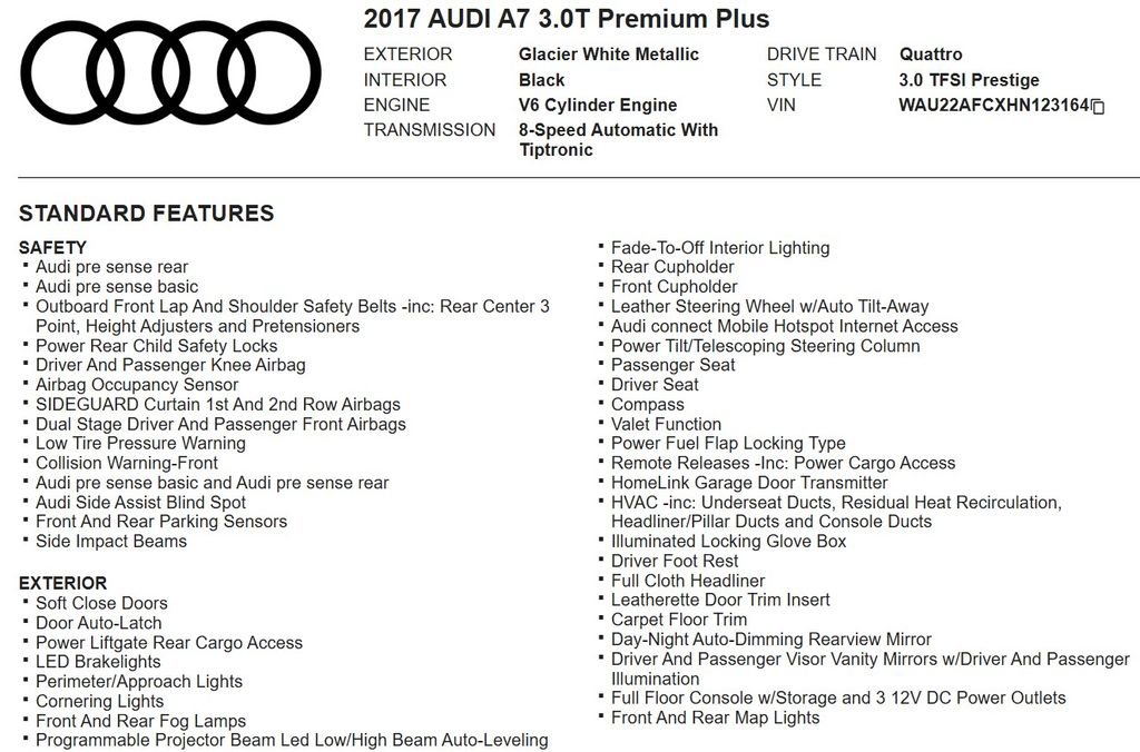 Used 2017 Audi A7 3.0T Prestige w/ Prestige Package image 17