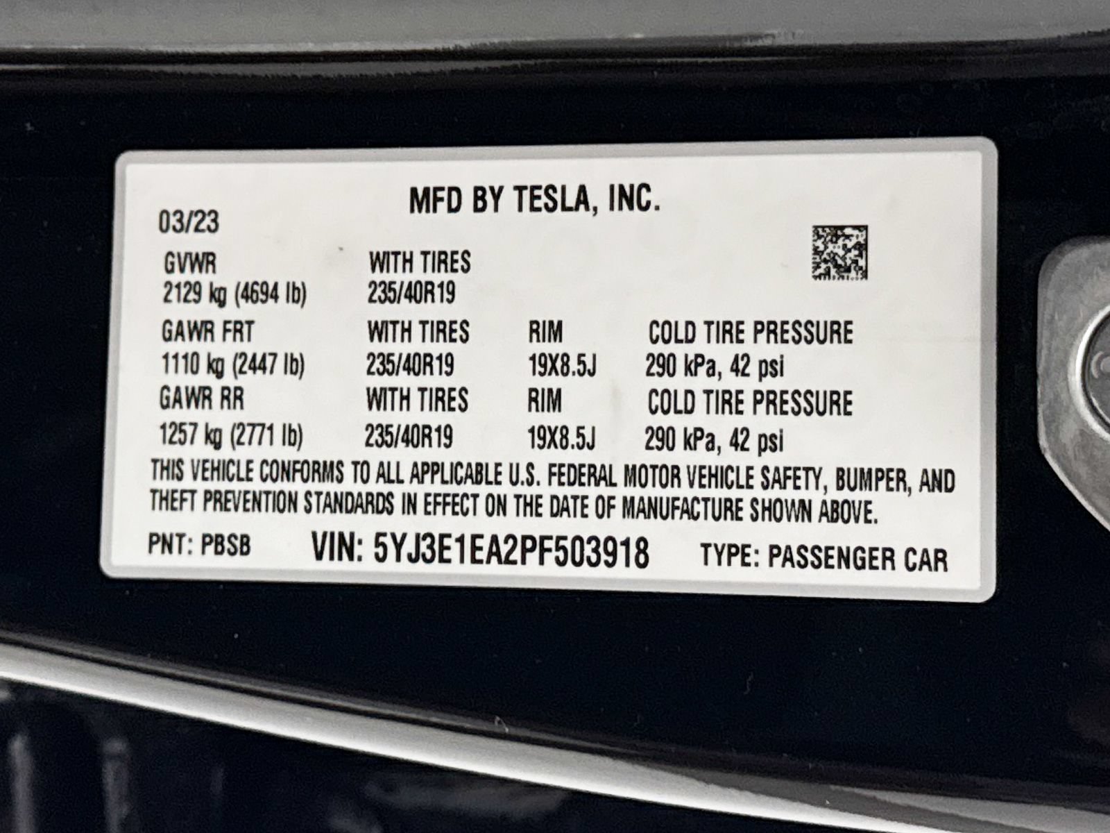 Used 2023 Tesla Model 3 Standard Range RWD image 38