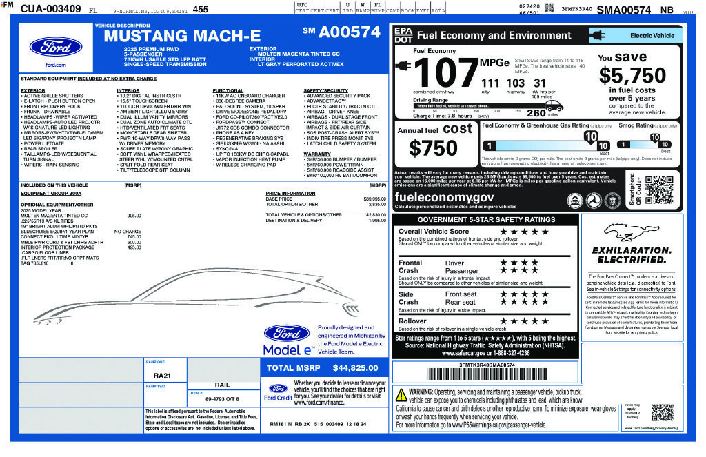 Used 2025 Ford Mustang Mach-E Premium RWD image 5