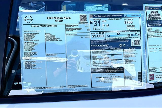 New 2026 Nissan Kicks S FWD image 12