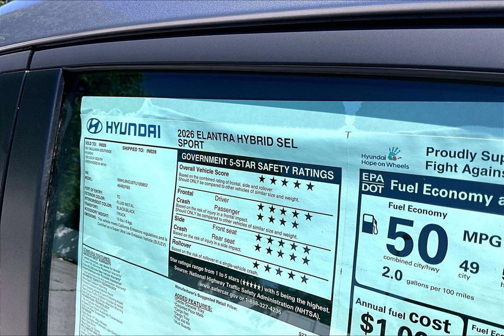 New 2026 Hyundai Elantra SEL FWD image 14