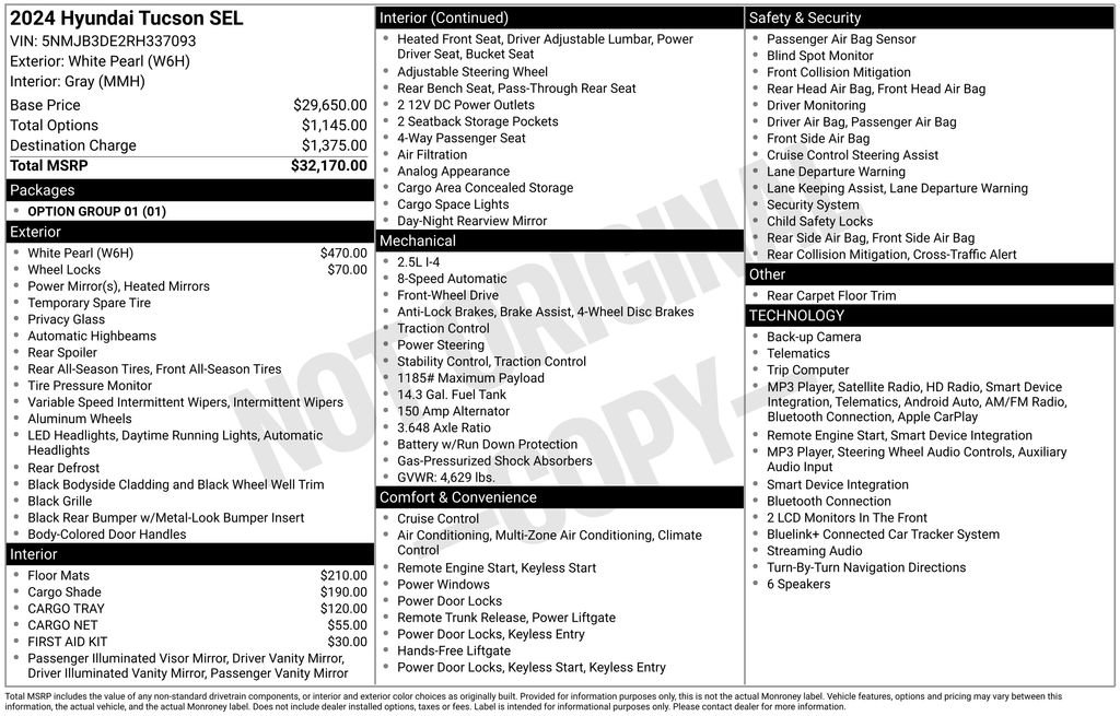 Used 2024 Hyundai Tucson SEL FWD image 15