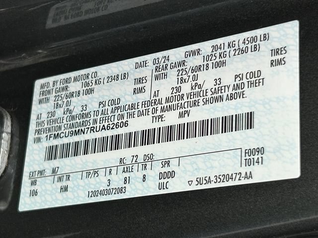 Used 2024 Ford Escape ST-Line AWD/4WD image 36