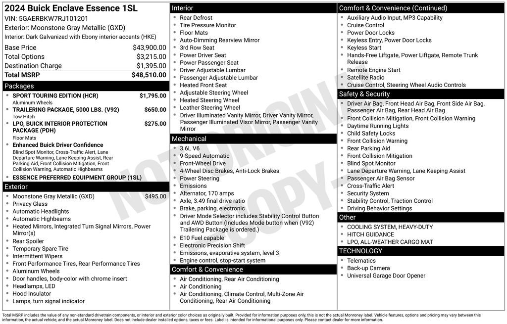 Used 2024 Buick Enclave Essence w/ Sport Touring Edition image 41