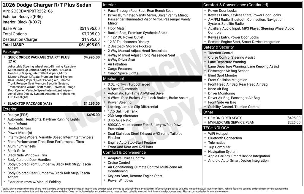 New 2026 Dodge Charger R/T image 7
