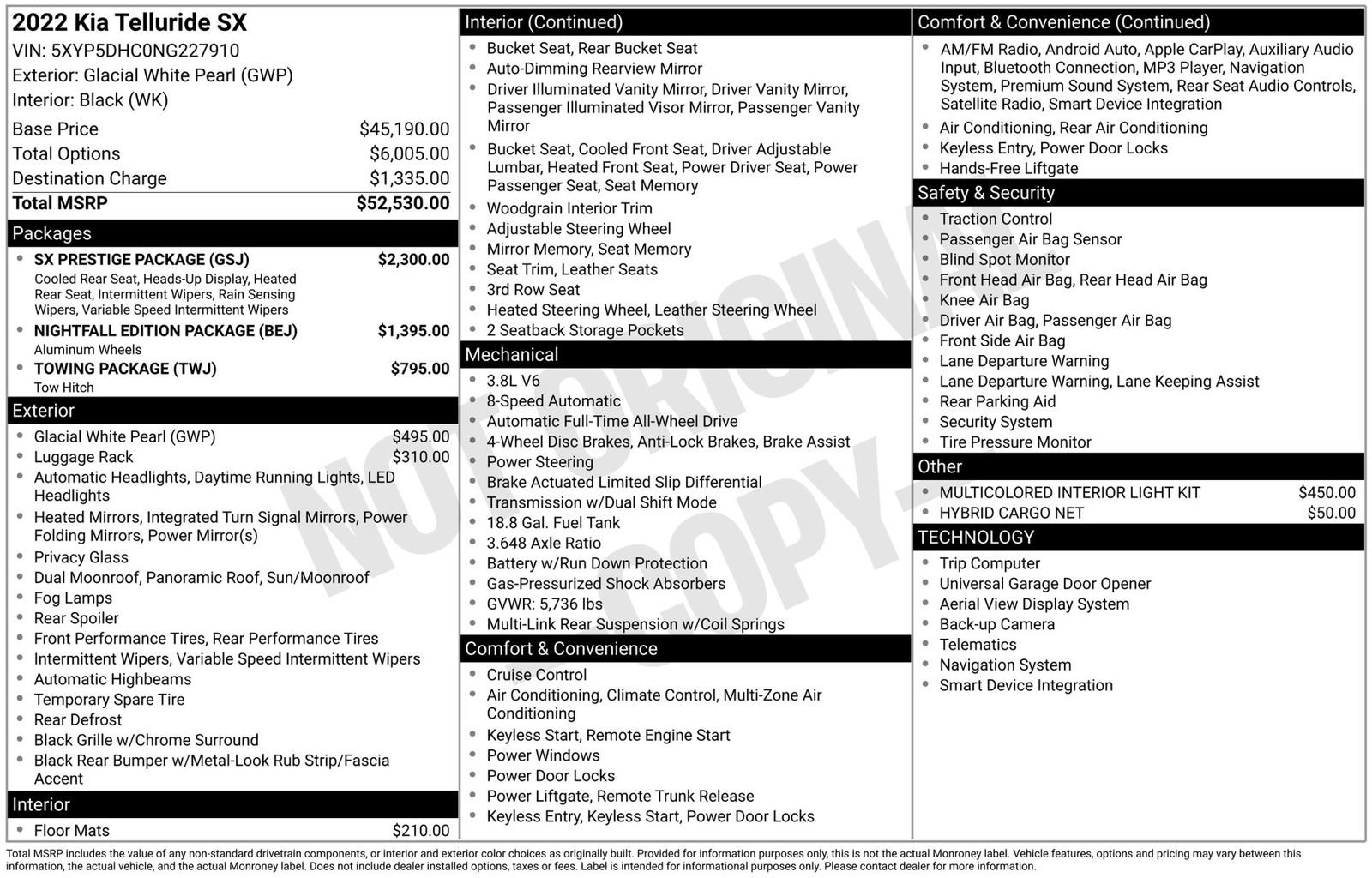 Used 2022 Kia Telluride SX w/ SX Prestige Package image 3