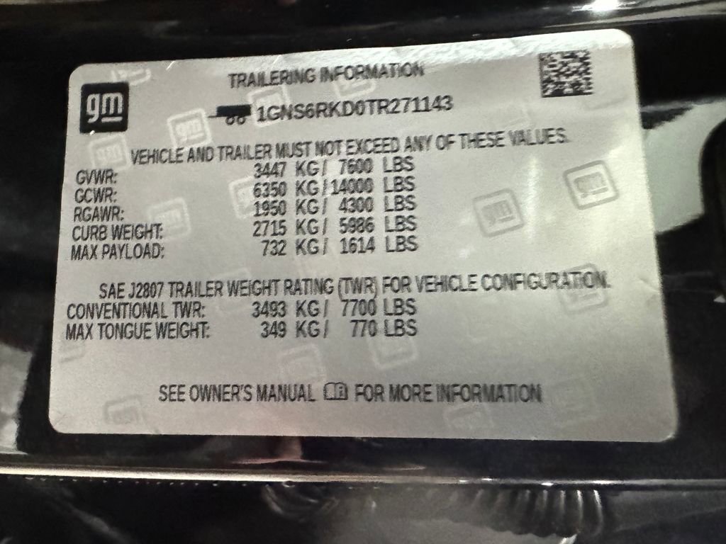 New 2026 Chevrolet Tahoe RST w/ RST Capability Package AWD/4WD image 23